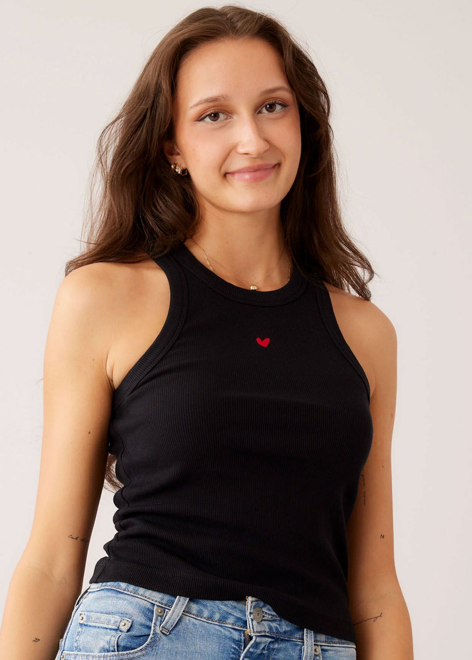 Ripp Top - Geripptes Tanktop - Closed Neck