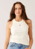 Ripp Top - Geripptes Tanktop - Closed Neck
