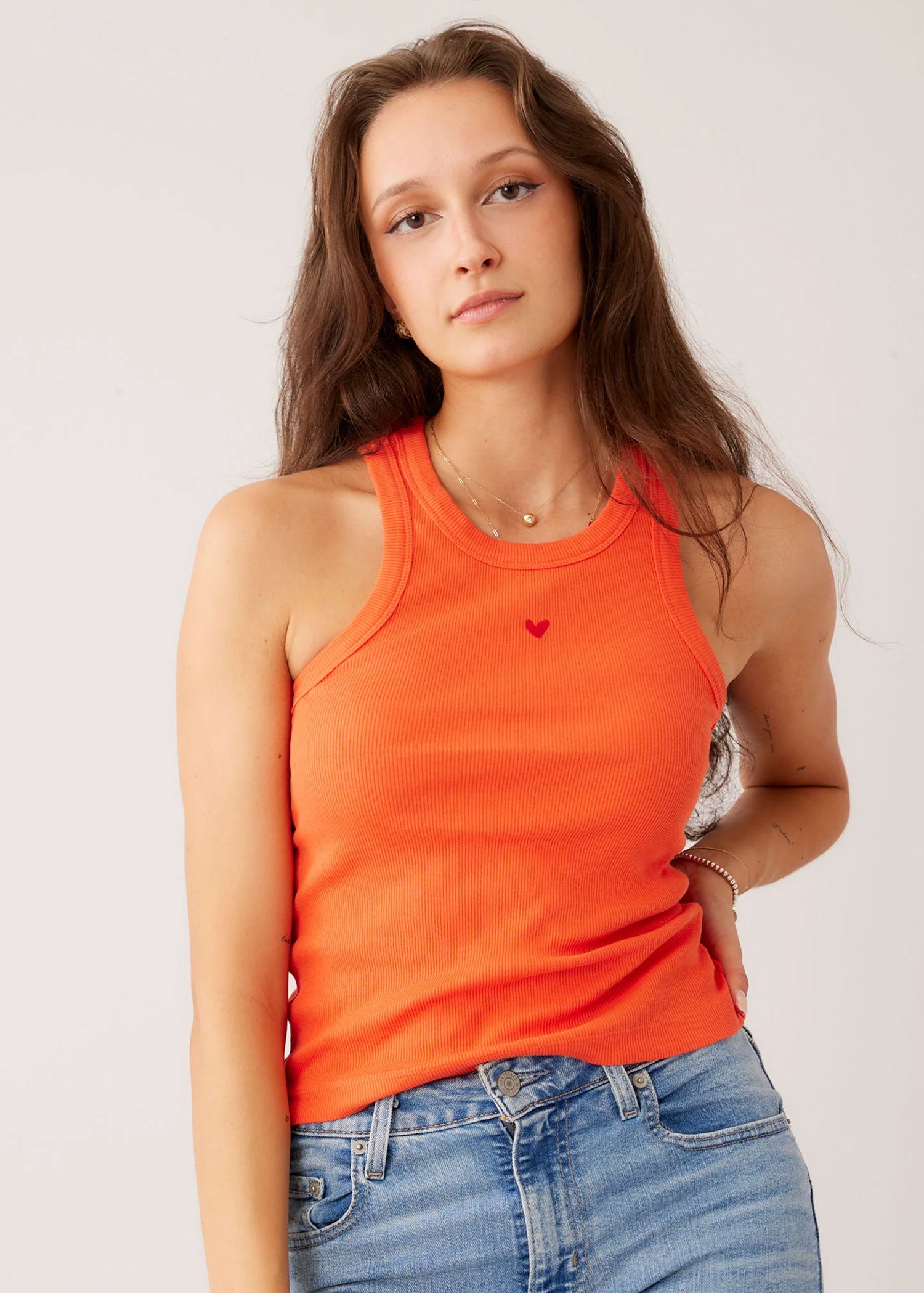 Ripp Top - Geripptes Tanktop - Closed Neck