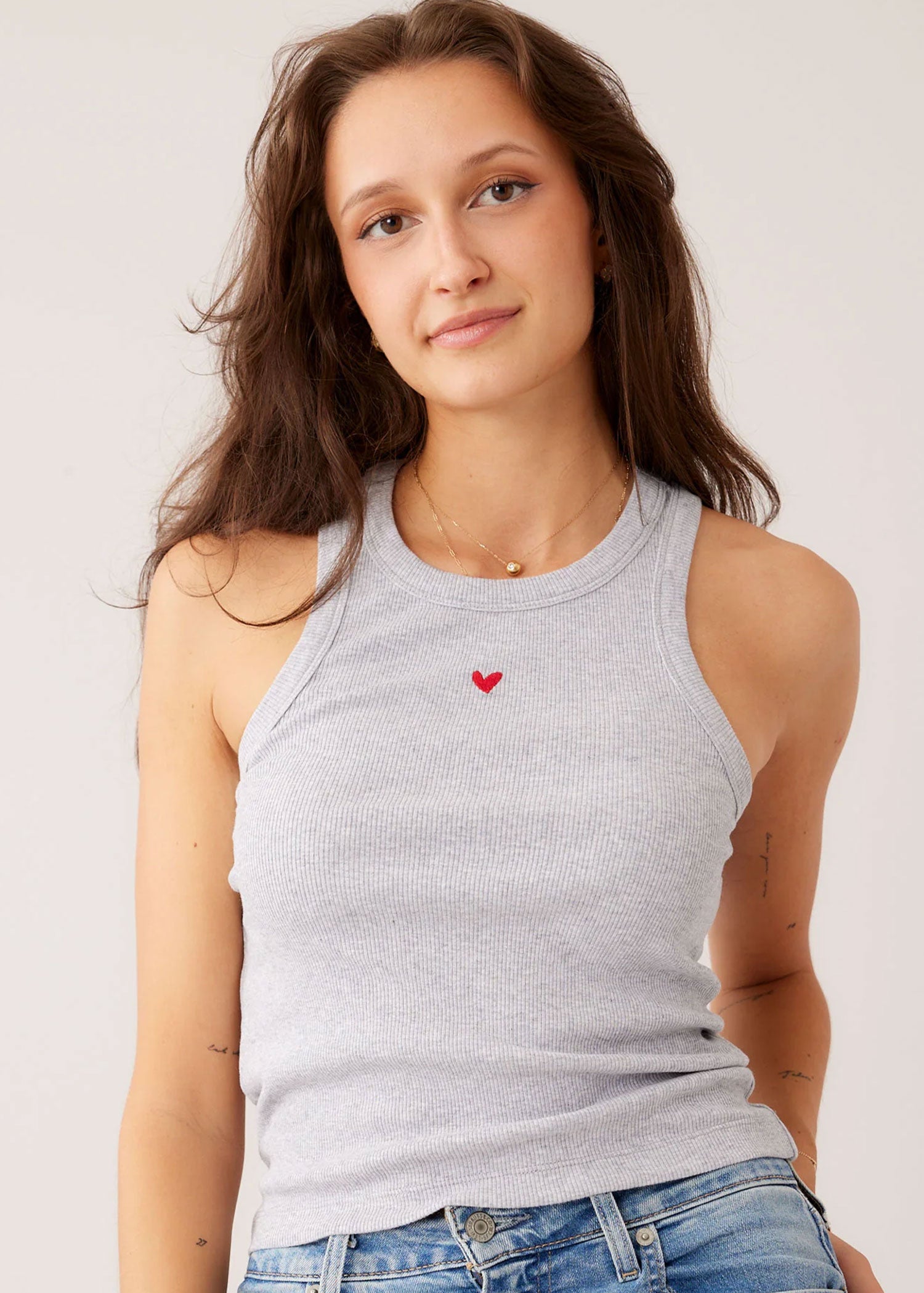 Ripp Top - Geripptes Tanktop - Closed Neck
