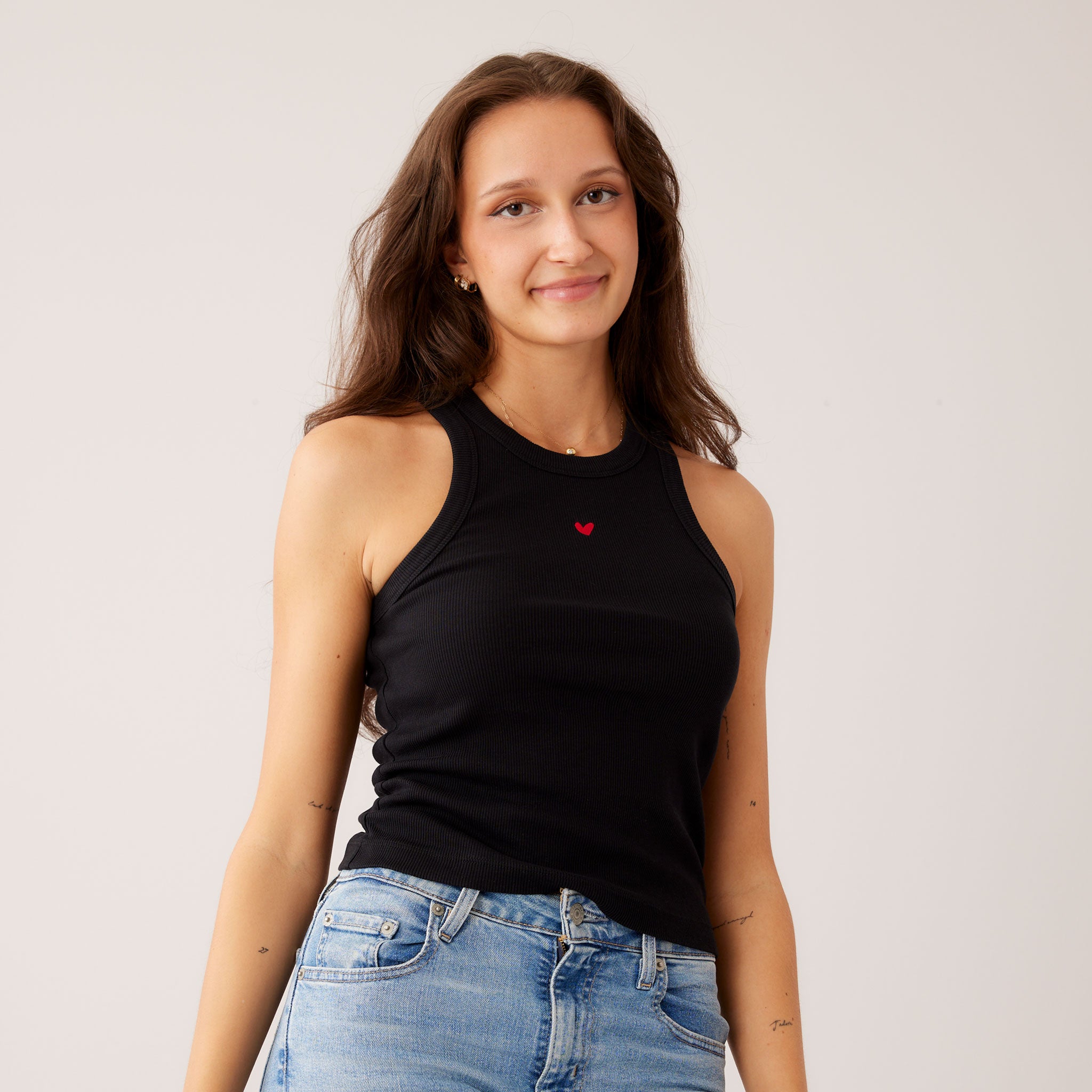 Ripp Top - Geripptes Tanktop - Closed Neck