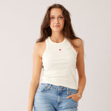 Ripp Top - Geripptes Tanktop - Closed Neck