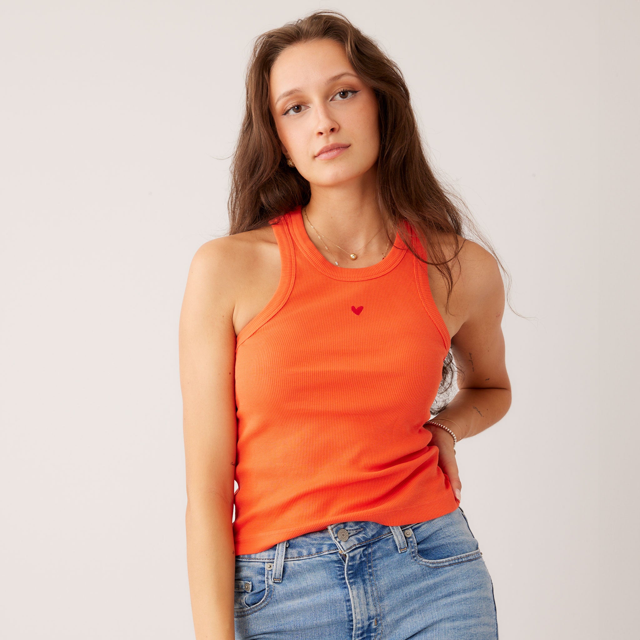 Ripp Top - Geripptes Tanktop - Closed Neck