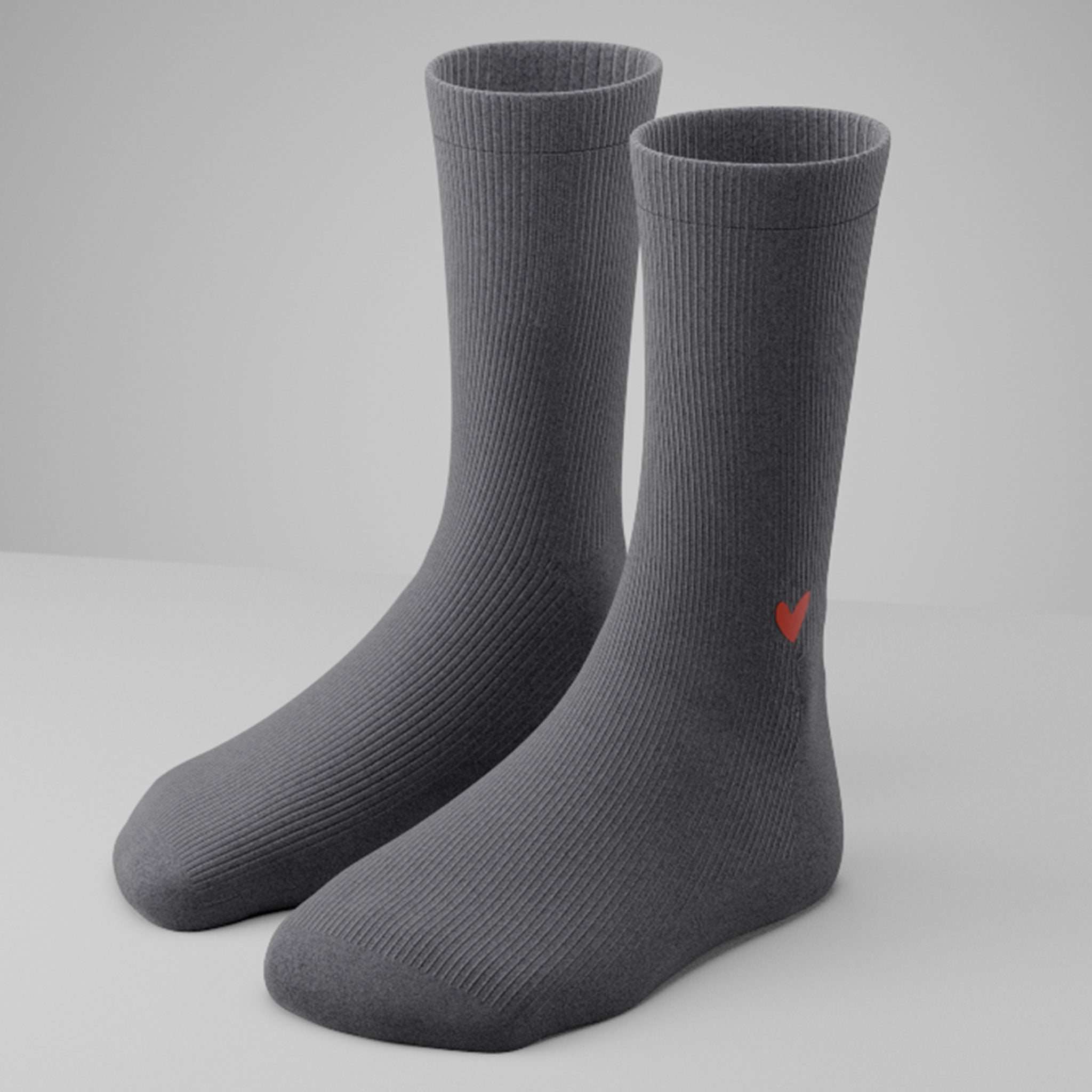 Gerippte Socken mit Logo am Knöchel (1,5cm)