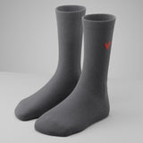 Gerippte Socken mit Logo