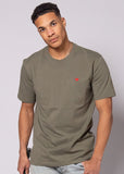 Rundhals T-Shirt mit Herz Logo