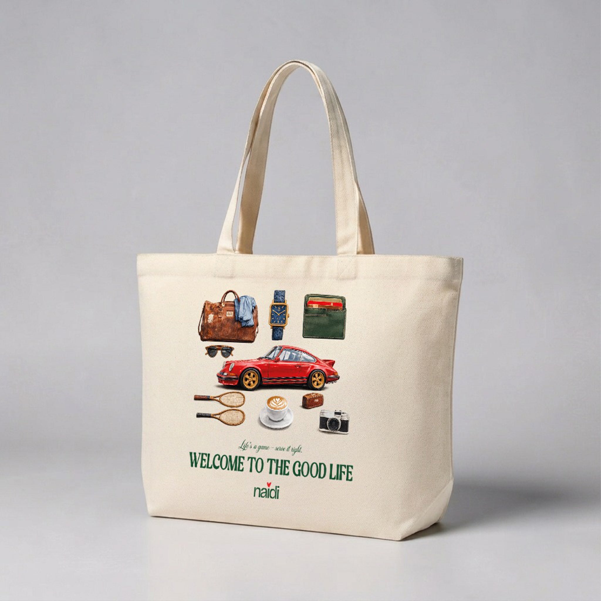 NAIDI Tennis Club Logo Shopping Bag