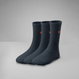 Gerippte Socken mit Logo 3er Pack