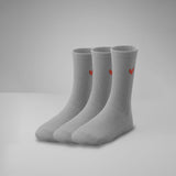 Gerippte Socken mit Logo 3er Pack