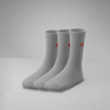 Gerippte Socken mit Logo 3er Pack