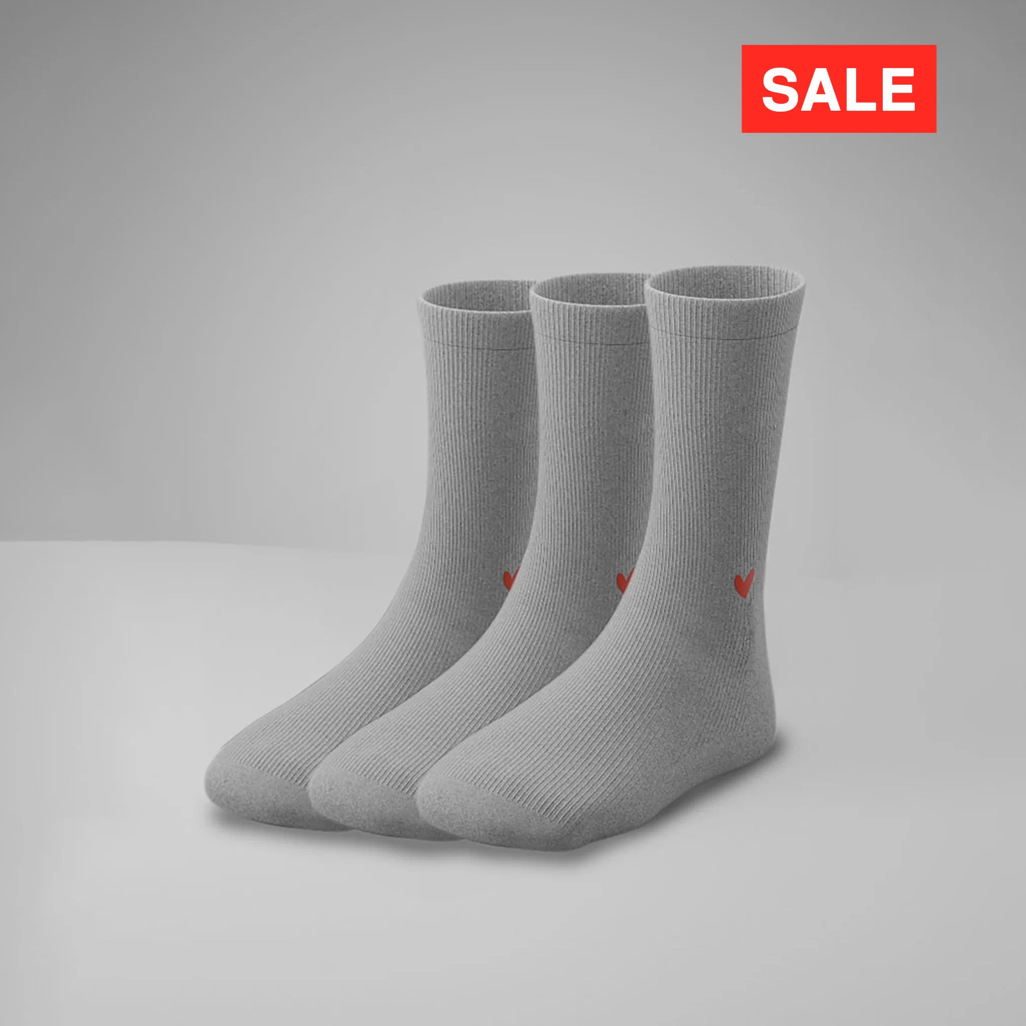 Gerippte Socken mit Logo Knöchel 3er Pack (1cm)