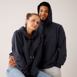 Hoodie mit Ton in Ton Herz Logo