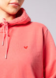 Stone Washed Hoodie mit Herz Logo