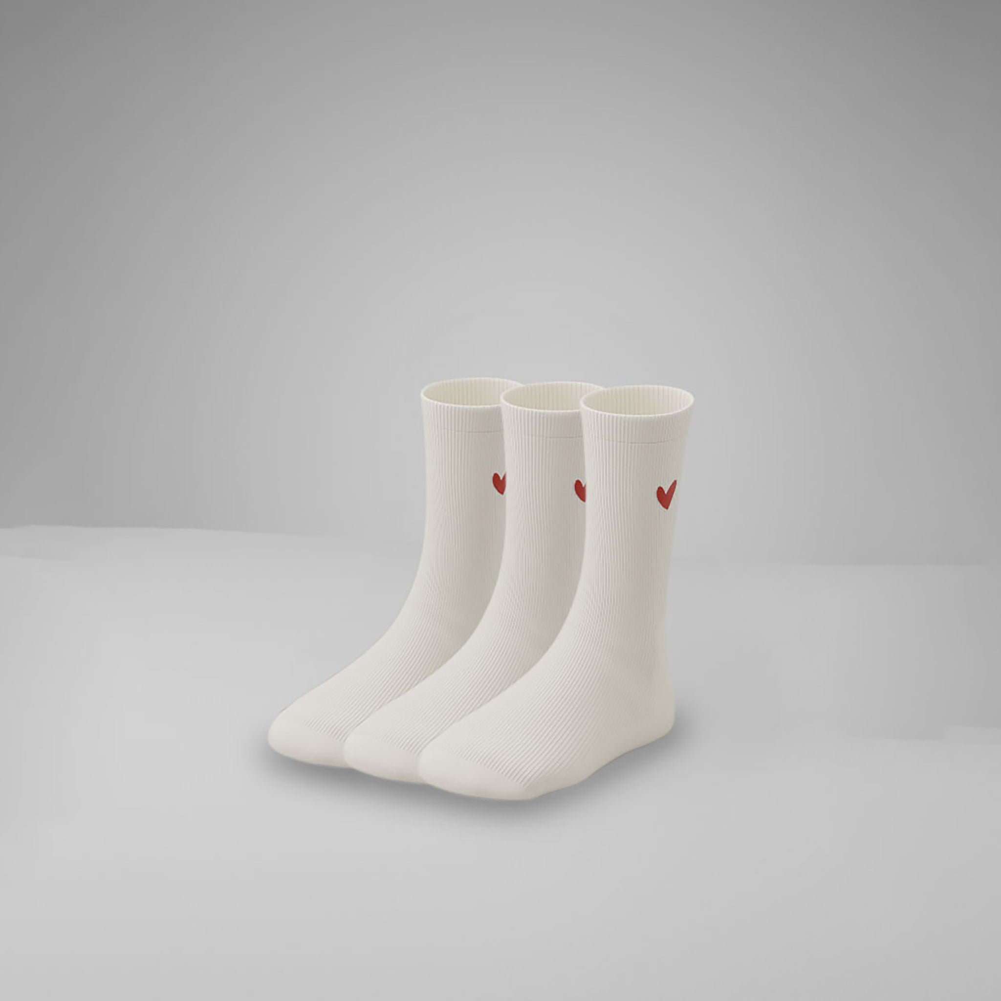 Kinder Socken mit Herz Logo 3er Pack