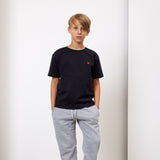 Kinder T-Shirt mit rotem Herz Logo