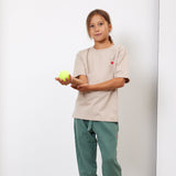 Kinder T-Shirt mit rotem Herz Logo