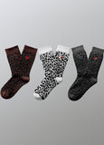 Damen Leo Socken aus Baumwolle mit Herz Logo 3er Pack