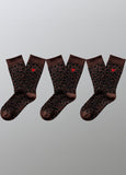 Damen Leo Socken aus Baumwolle mit Herz Logo 3er Pack