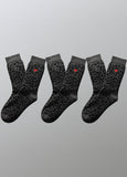 Damen Leo Socken aus Baumwolle mit Herz Logo 3er Pack