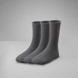 Gerippte Socken mit Logo 3er Pack
