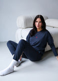 Damen Pyjama aus Baumwolle mit Herz Logo