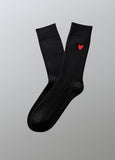 Baumwollsocken Gerippt mit Herz Logo