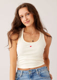 Ripp Top - Geripptes Tanktop - Open Neck