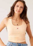 Ripp Top - Geripptes Tanktop - Open Neck