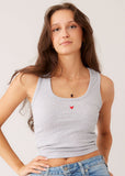 Ripp Top - Geripptes Tanktop - Open Neck