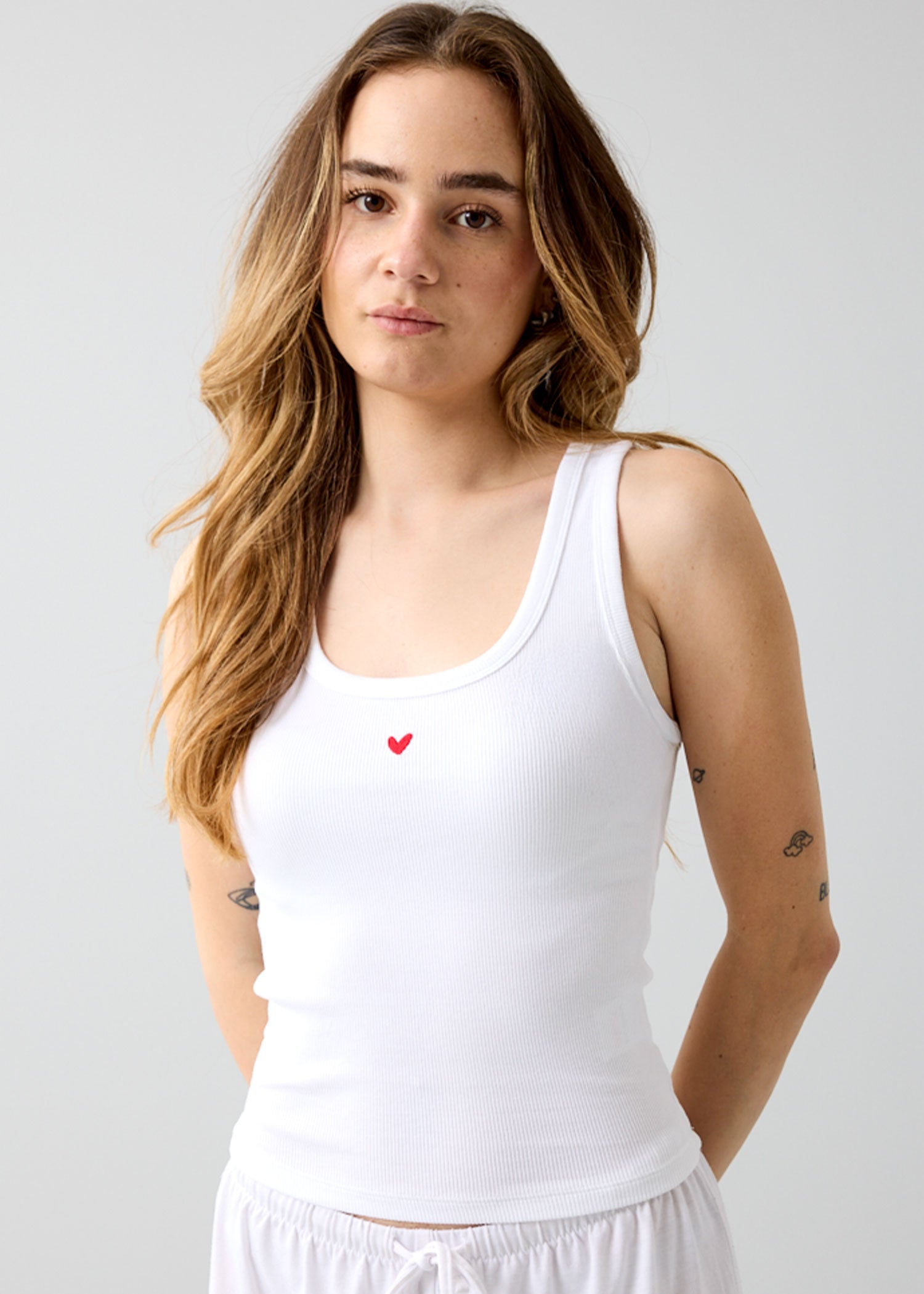 Ripp Top - Geripptes Tanktop - Open Neck