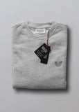 Oversized Sweatshirt mit Ton in Ton Herz Logo