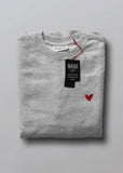 Oversized Sweatshirt mit Herz Logo