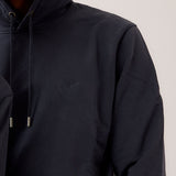 Hoodie mit Ton in Ton Herz Logo