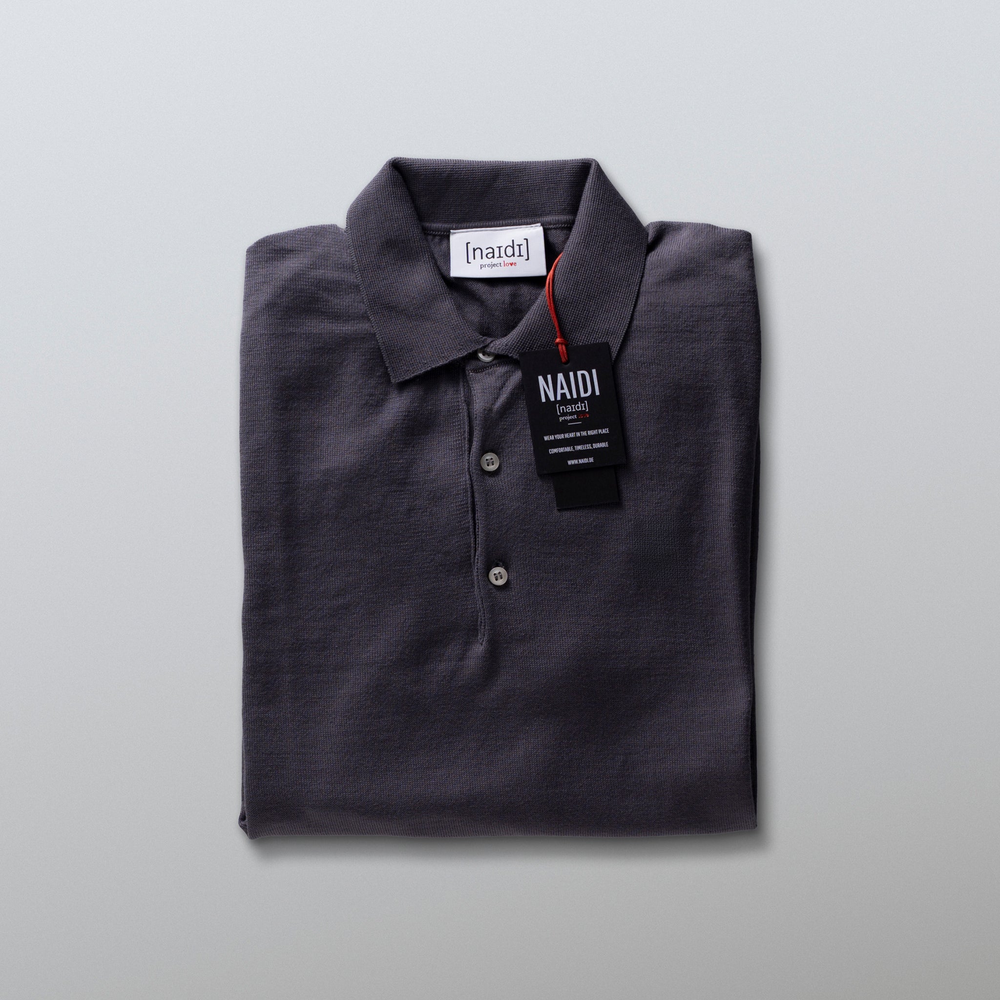 Feinstrick-Poloshirt ohne Logo