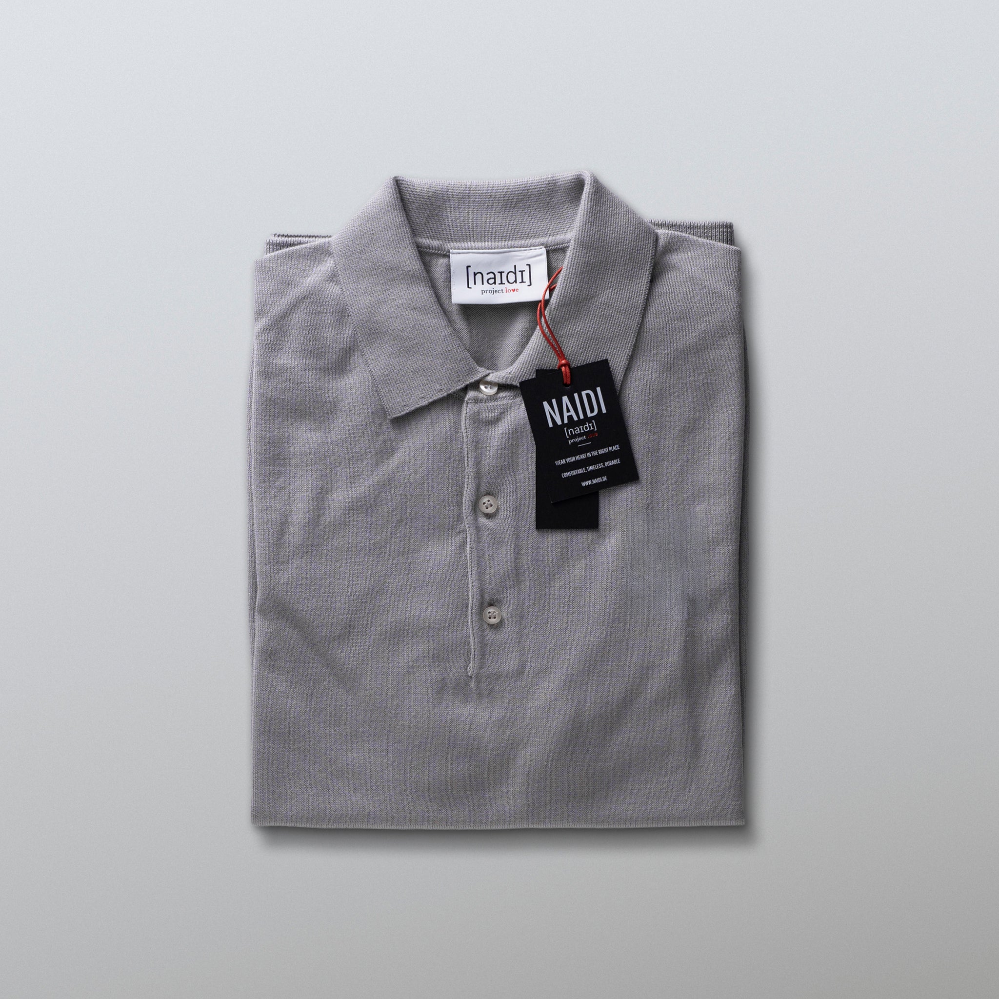 Feinstrick-Poloshirt ohne Logo