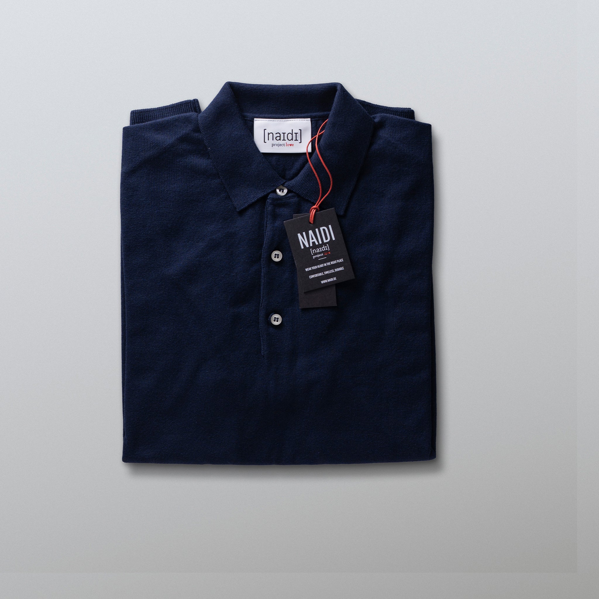 Feinstrick-Poloshirt ohne Logo