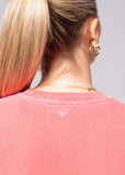 Stone Washed Sweatshirt mit Herz Logo Tonal