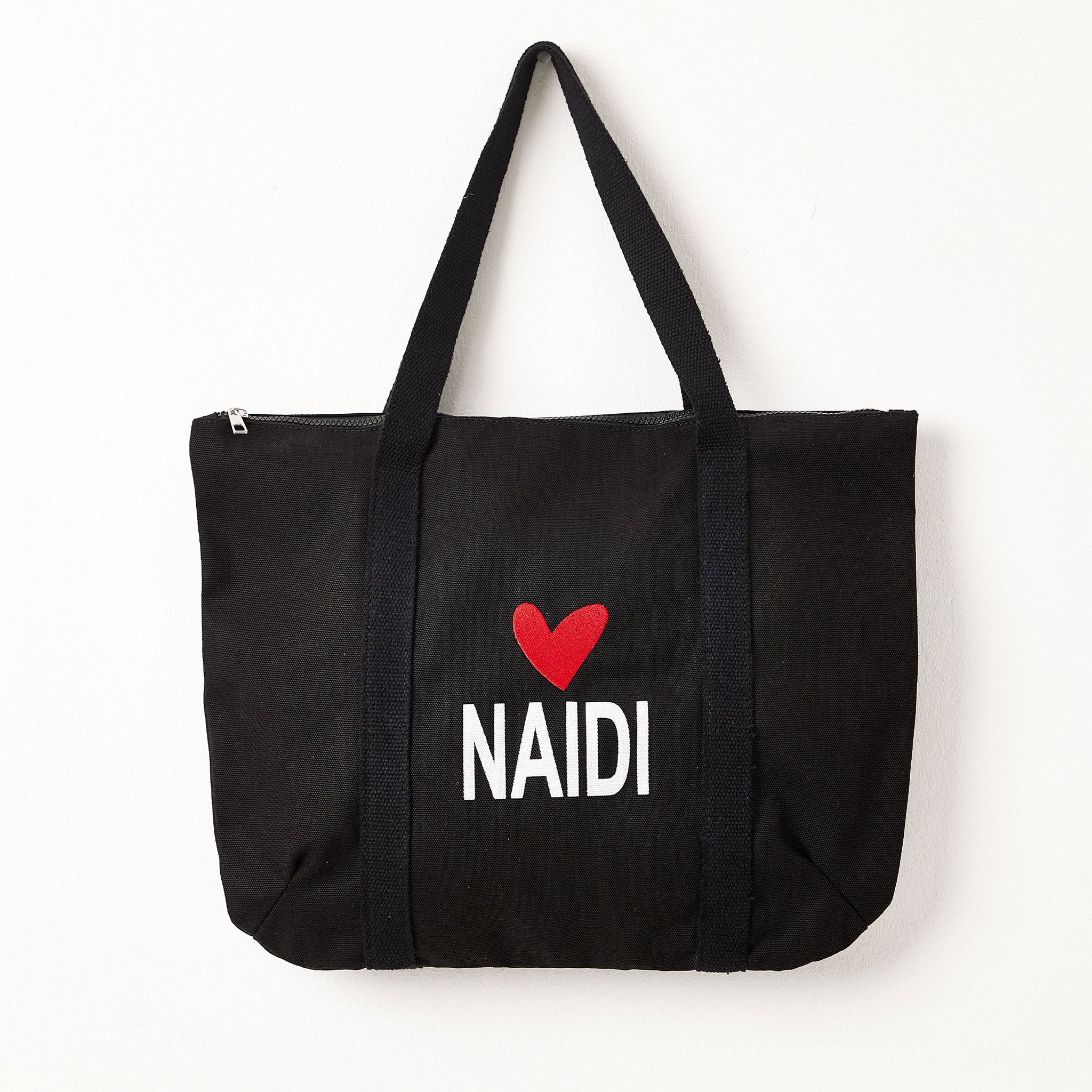 Tote Bag mit Herz Logo & Reißverschluss