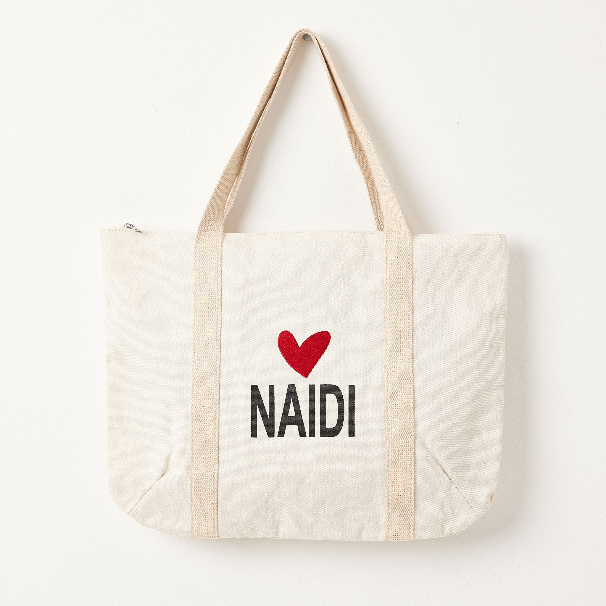 Tote Bag mit Herz Logo & Reißverschluss