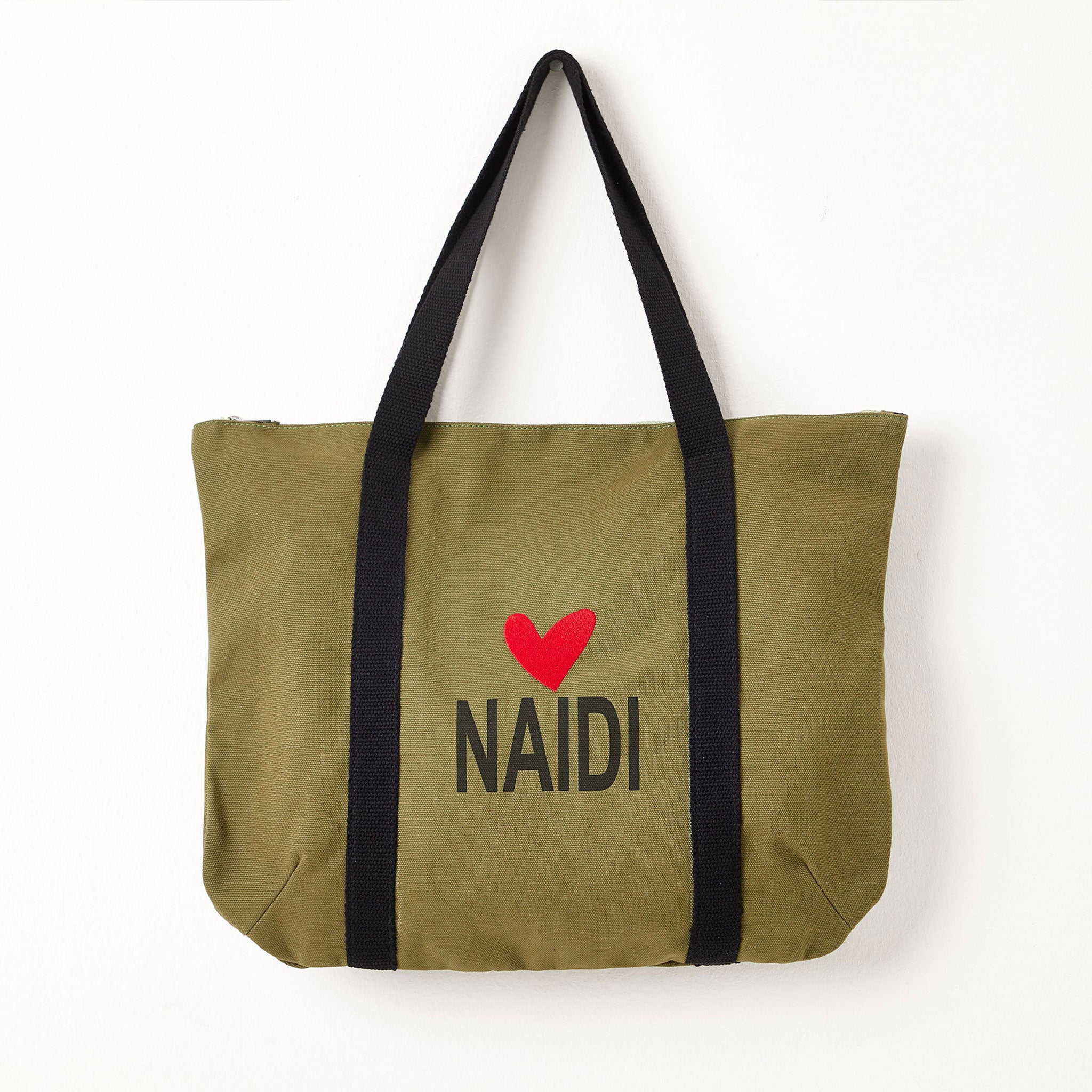 Tote Bag mit Herz Logo & Reißverschluss