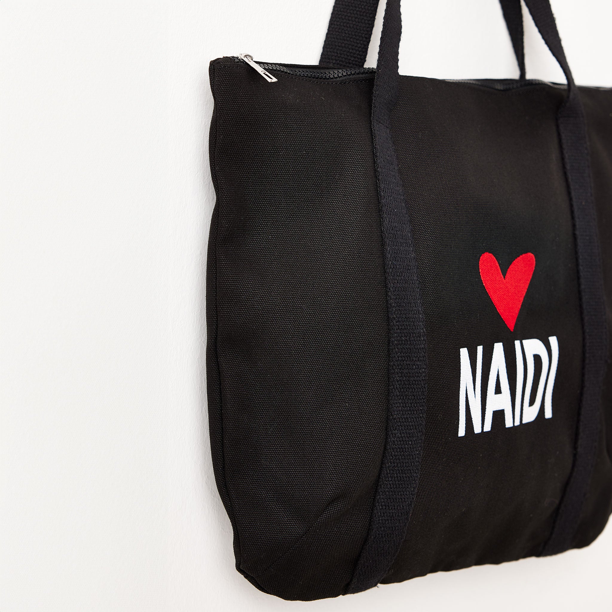 Tote Bag mit Herz Logo & Reißverschluss