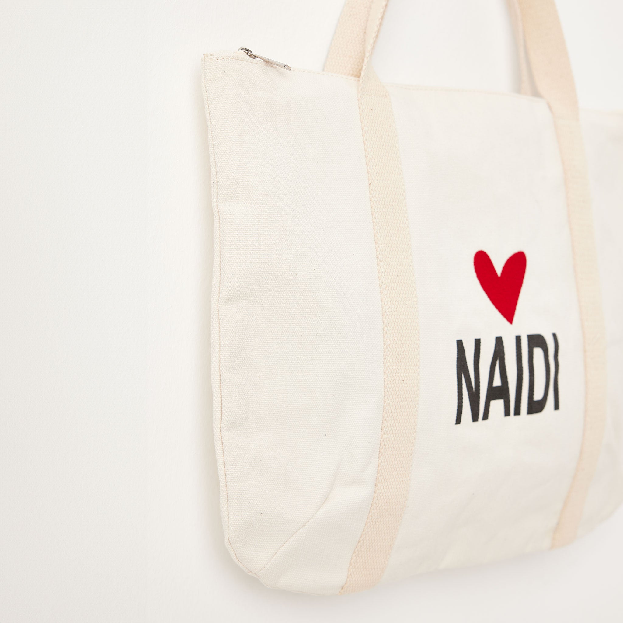 Tote Bag mit Herz Logo & Reißverschluss