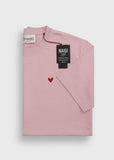 Rundhals T-Shirt mit Herz Logo
