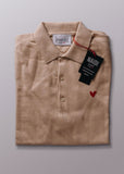 Feinstrick-Poloshirt mit Herz Logo