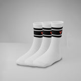 Gerippte Socken mit Logo 3er Pack
