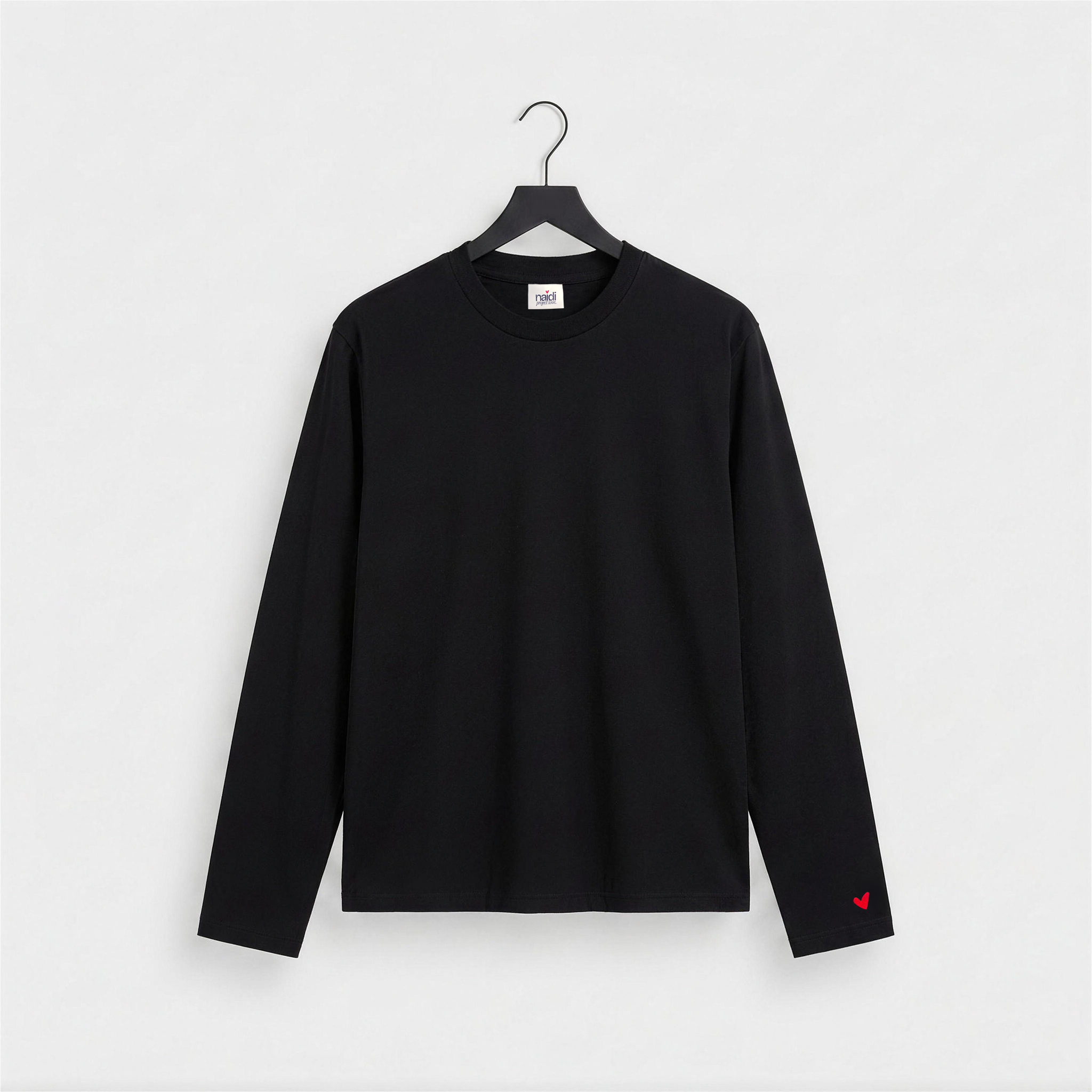 Herren Longsleeve mit Herz Logo (Ärmel)