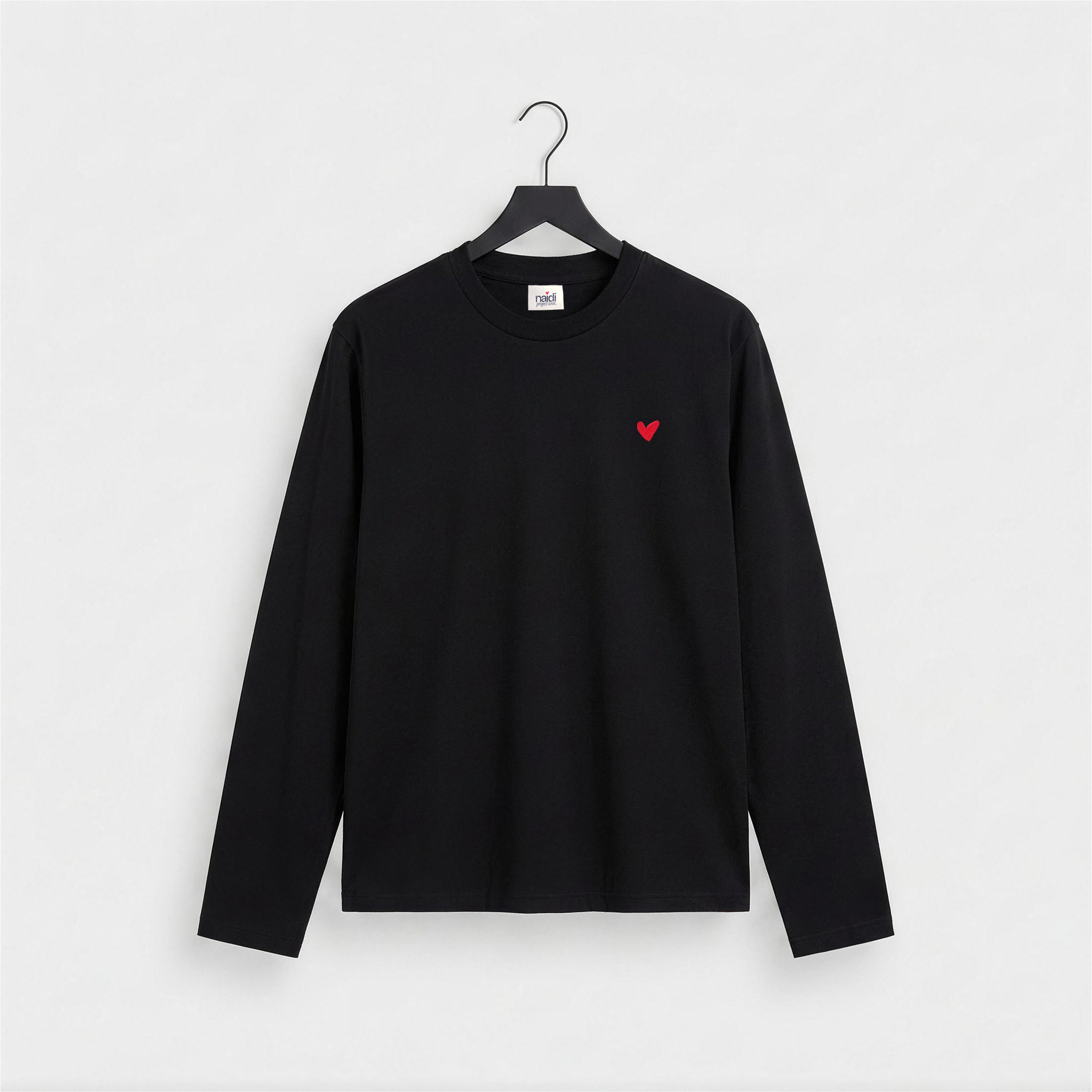 Herren Longsleeve mit Herz Logo (Brust)