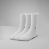 Gerippte Socken mit Logo Knöchel 3er Pack