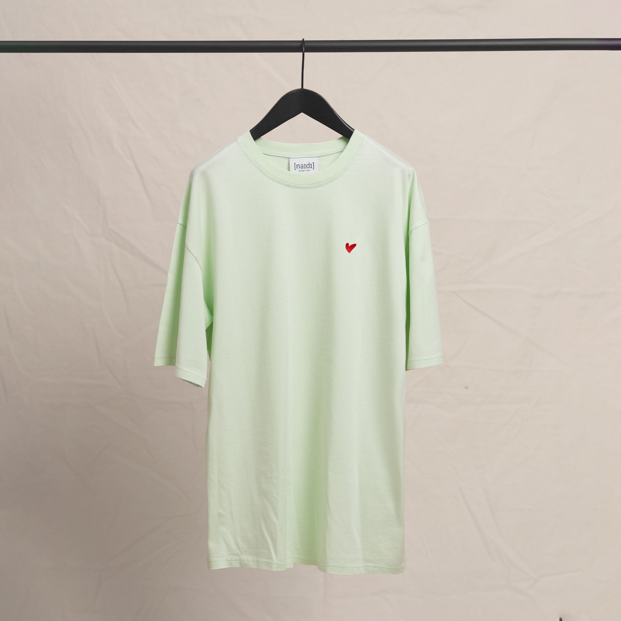 Oversized T-Shirt Light mit Herz Logo