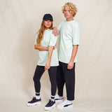 Oversized T-Shirt Light mit Ton in Ton Herz Logo